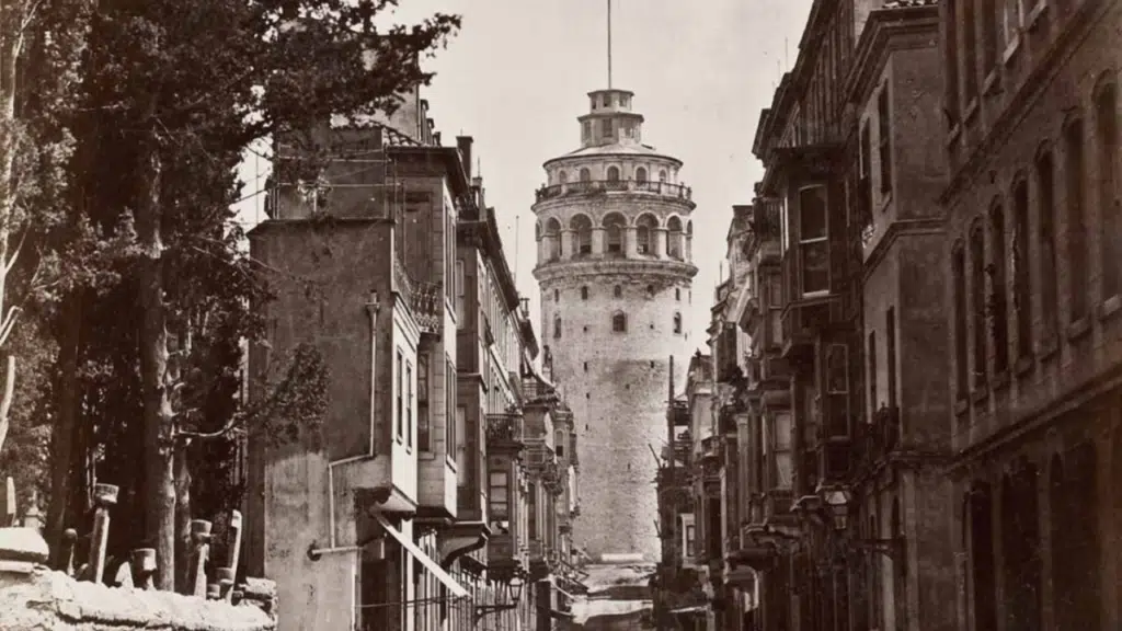 Buy Galata Tower Istanbul Tickets - Entrance Fee & FAQs A photo of Galata Tower in its old state.