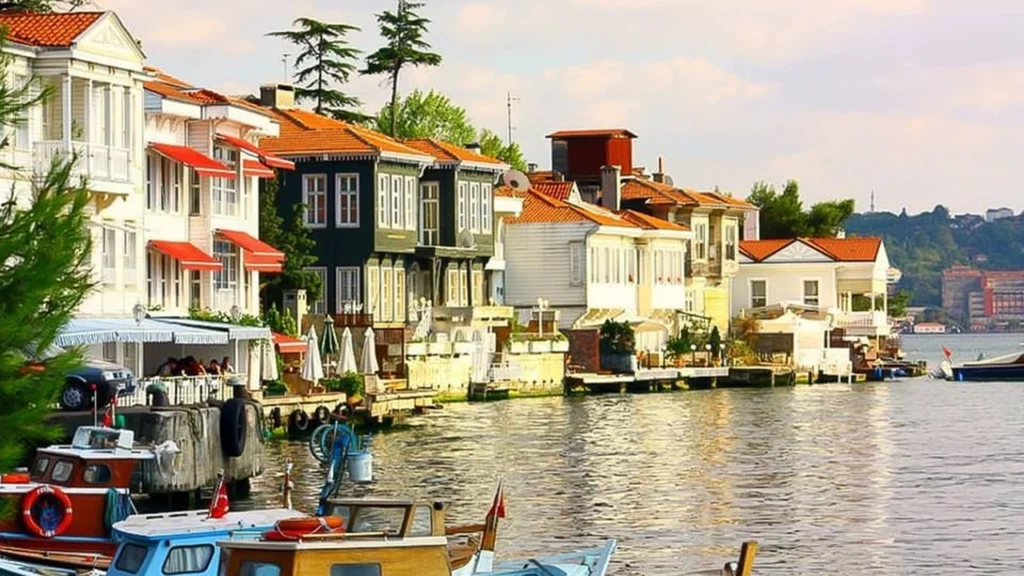 Breathtaking views of Princes' Island Tour from Istanbul as the boat cruises across the Sea of Marmara.