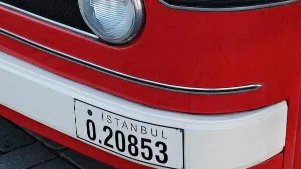 Istanbul Public Transport Tips for First-Time Travelers a close up of the front of a red bus - Istanbul Public Transport Tips for First-Time Travelers