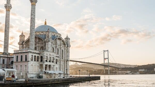 Ortaköy Mosque - A large building sitting on top of a body of water