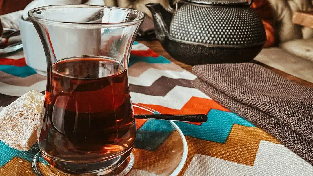 A cup of Turkish Tea (Turkish Chai)