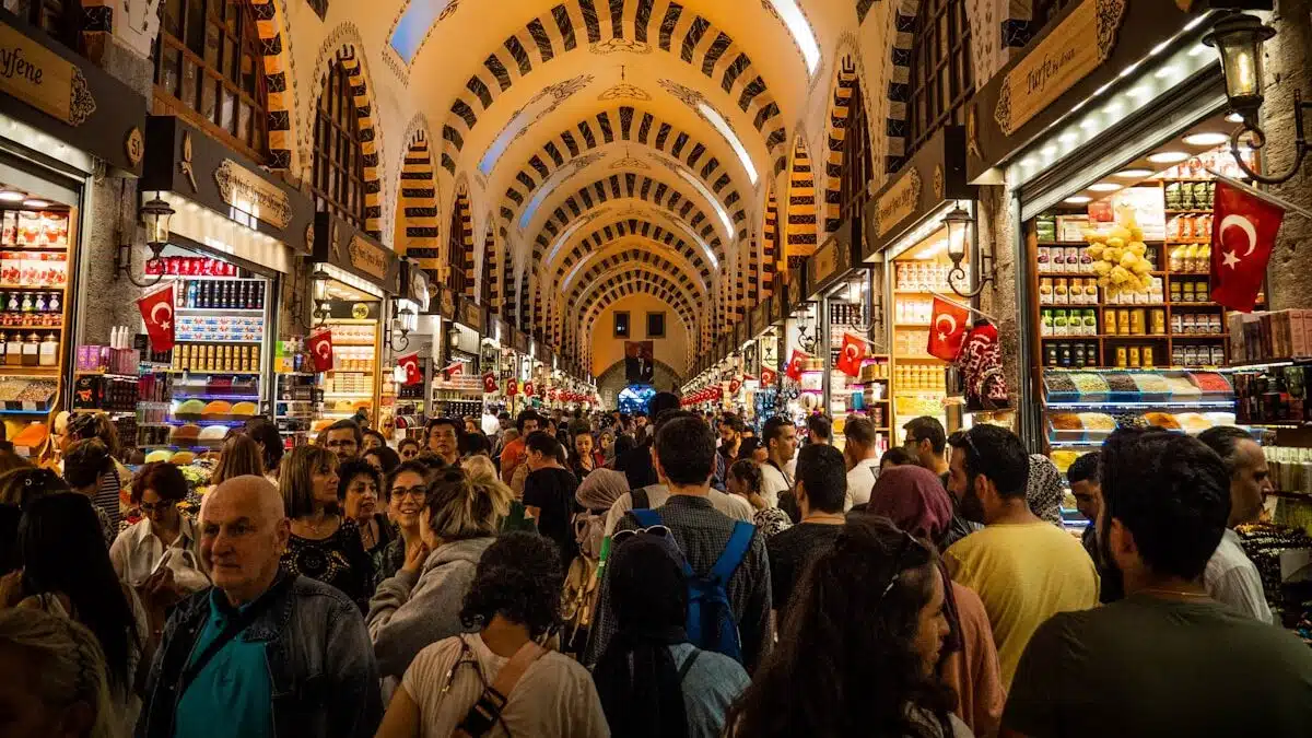 Istanbul's Must-Visit Historical Sites and Museums people walking on Grand Bazaar Istanbul during daytime