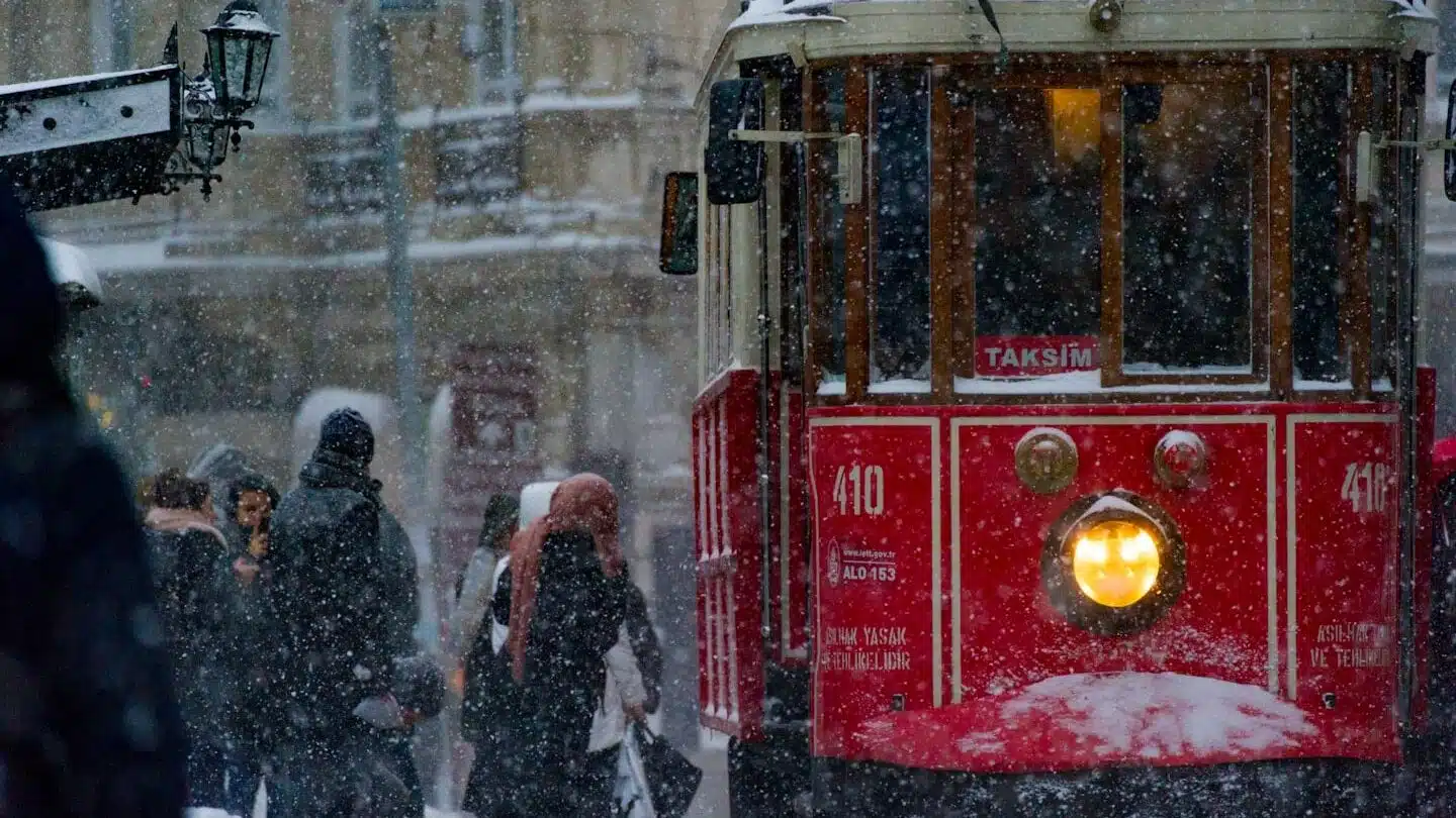 photo of people near tram train