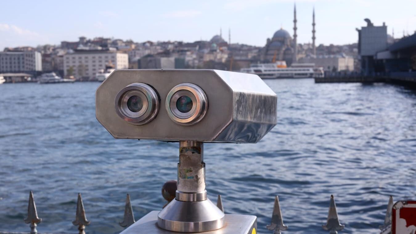 Karaköy - a metal object with two cameras on top of it