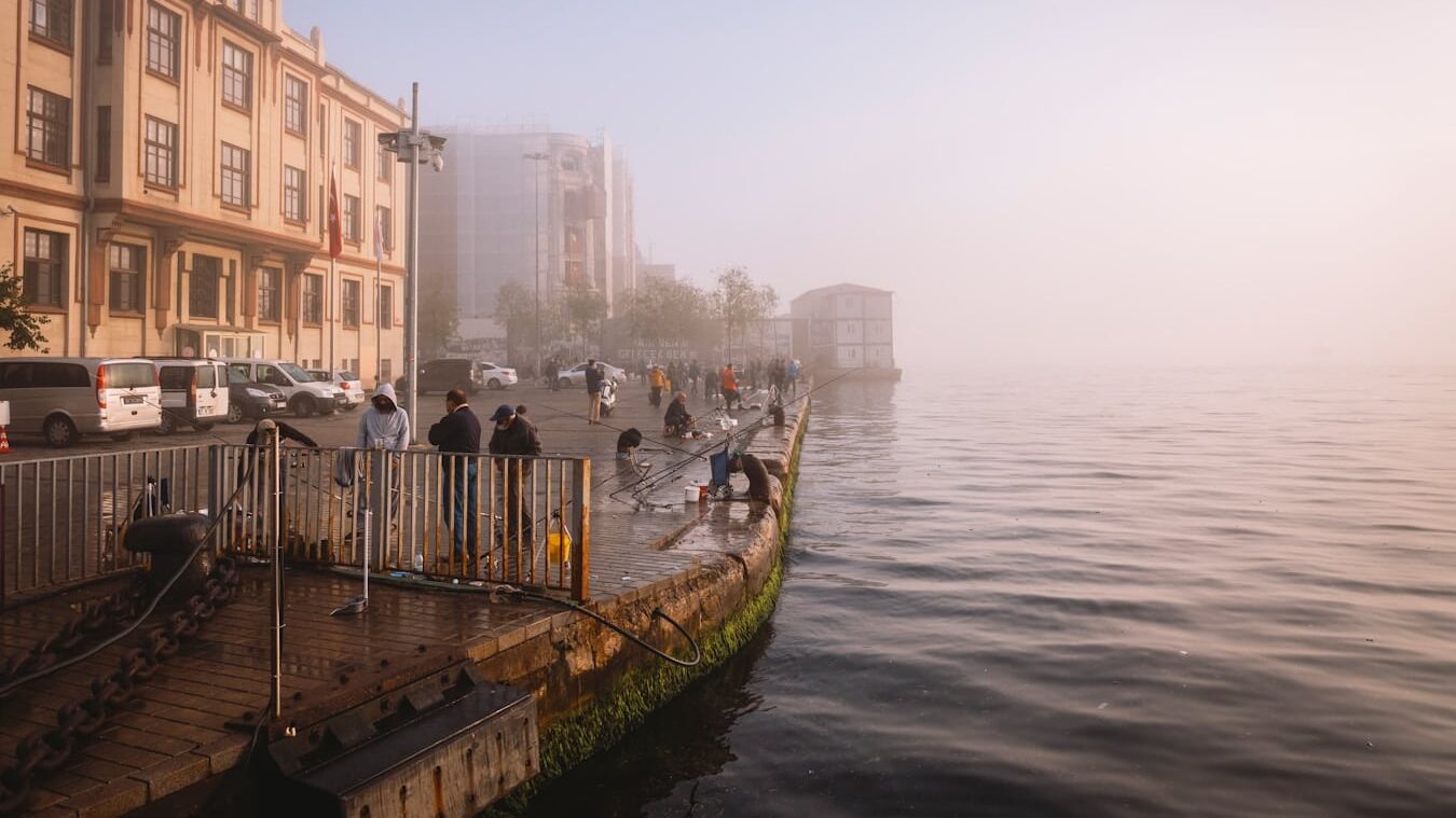 people on brown wooden dock near body of water during daytime