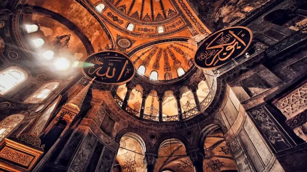Hagia Sophia Timeline: From Church to Mosque to Museum to Mosque Again brown and black dome building