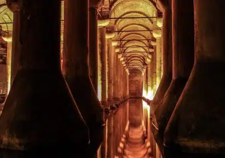 cistern, istanbul, basilica cistern, architecture, water, nature, turkey