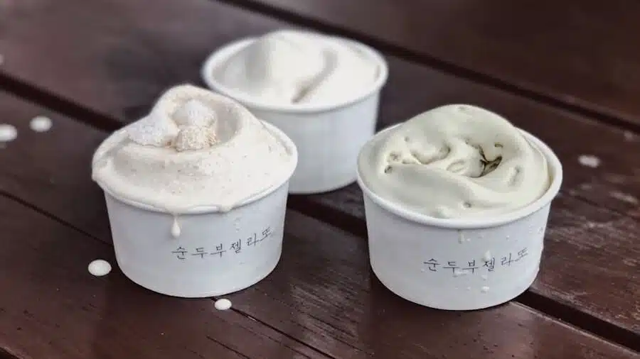 three white cups