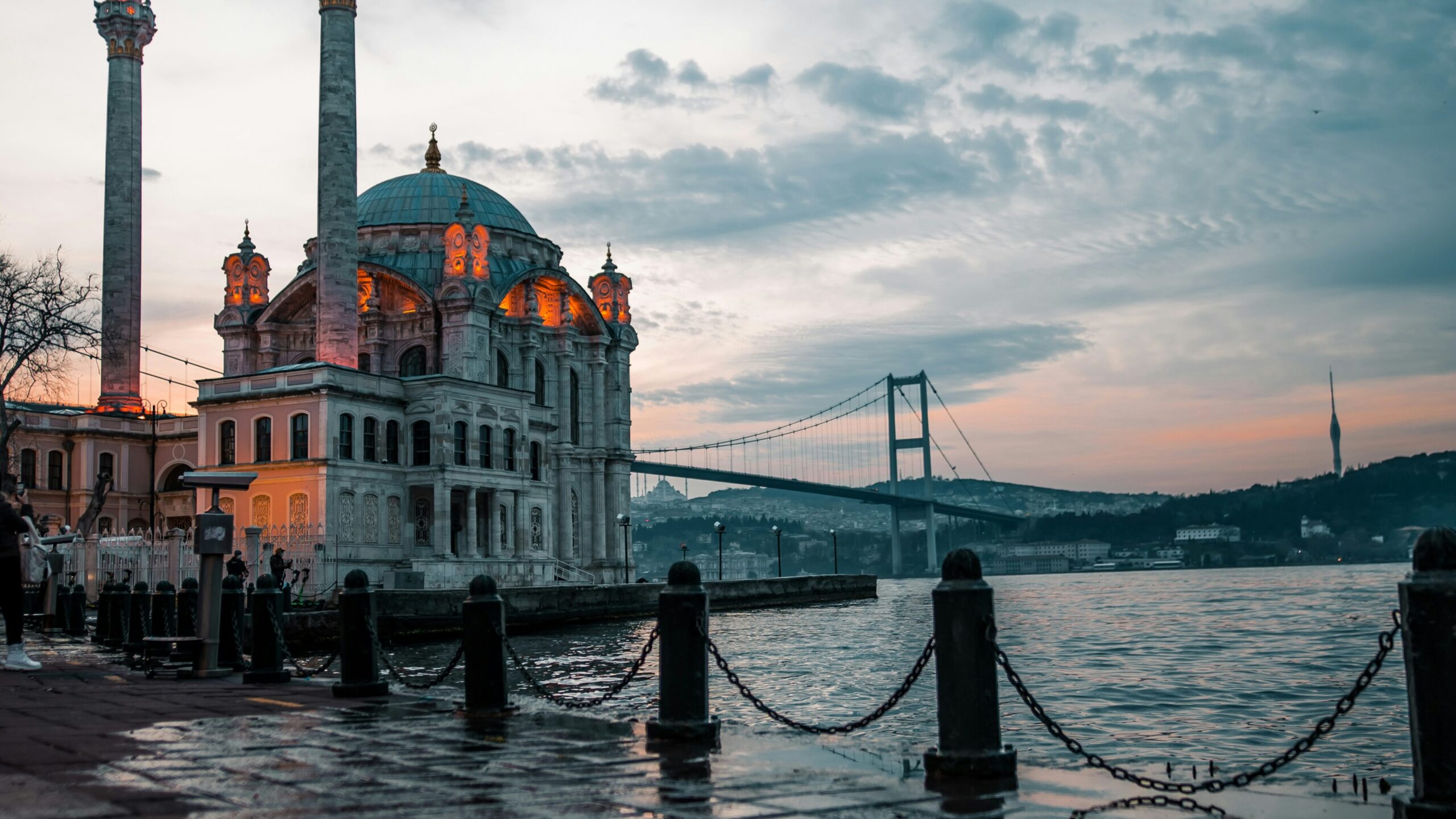 Best things to do in Istanbul: scenic waterfront mosque view