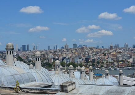Greek population in Istanbul skyline