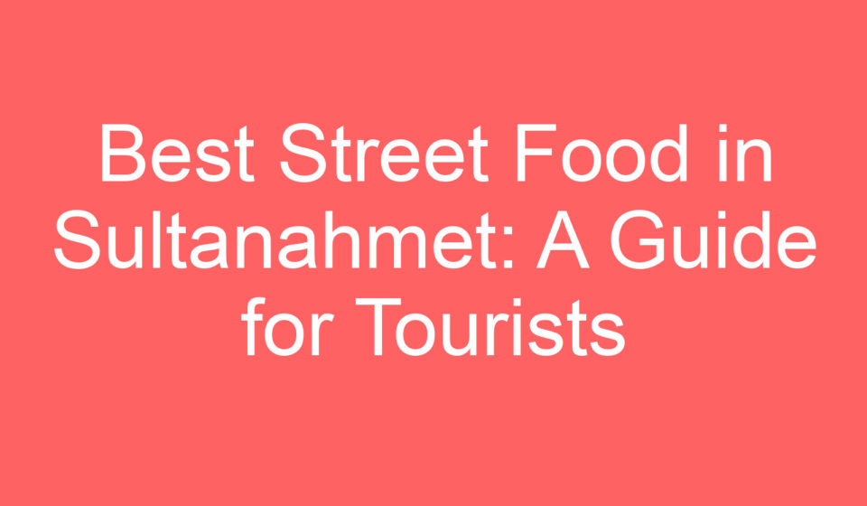 best street food in sultanahmet a guide for tourists 119729