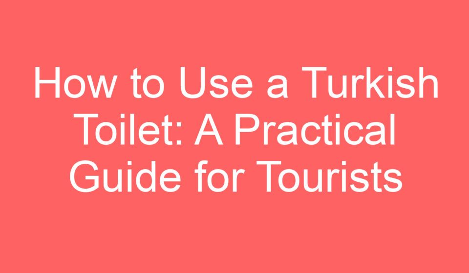 how to use a turkish toilet a practical guide for tourists 127708