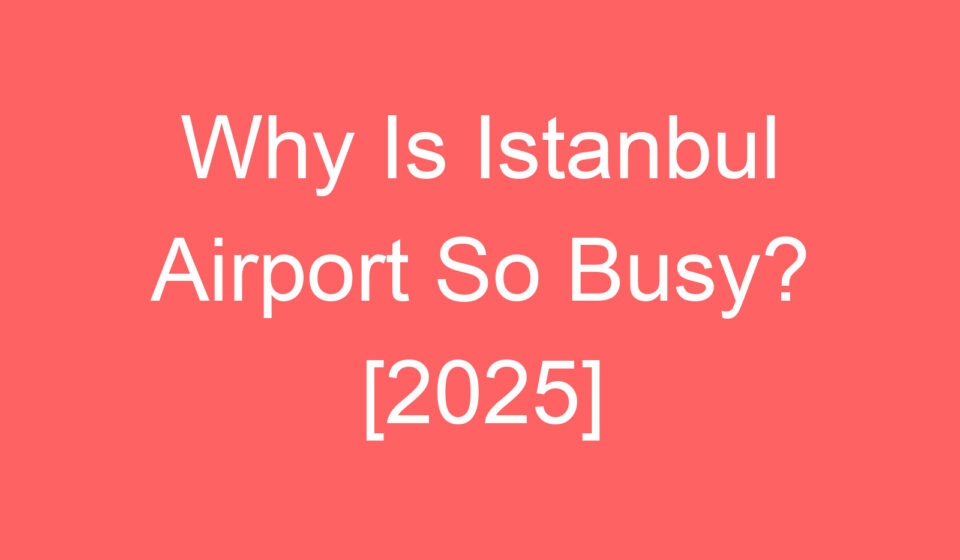 why is istanbul airport so busy 2025 88488