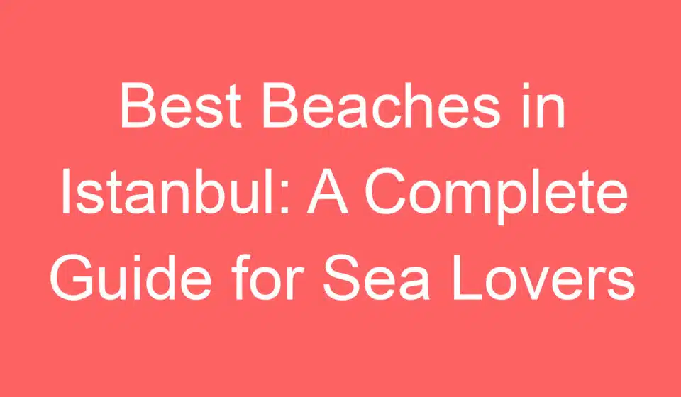 best beaches in istanbul a complete guide for sea lovers 257986