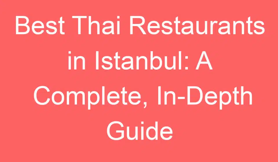 best thai restaurants in istanbul a complete in depth guide 254579